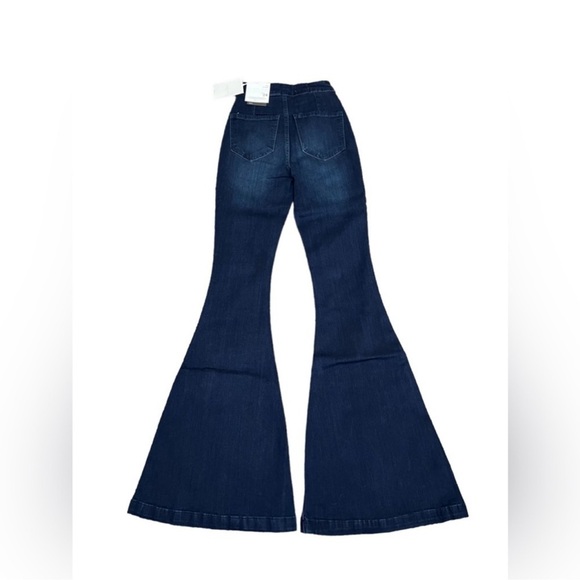 Kancan Dark Wash High Rise Flare Jeans - Picture 9 of 15